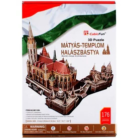 A Mátyás templom és a Halászbástya 176 darabos 3D puzzle