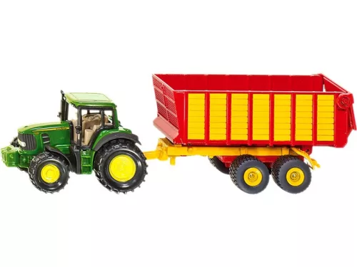 SIKU John Deere traktor pótkocsival 1:55 - 1650
