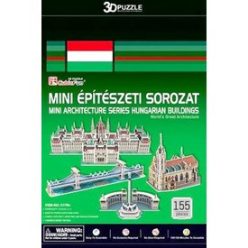   Magyarországi épületek 155 darabor mini 3D puzzle - többféle