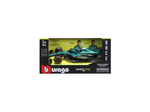 Bburago 1/43 F1 versenyautó - Aston Martin AMR25 Alonso