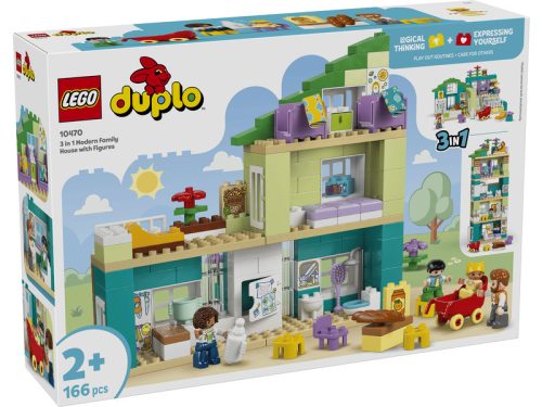 LEGO Duplo town 10470 3 az 1-ben modern családi ház figurákkal
