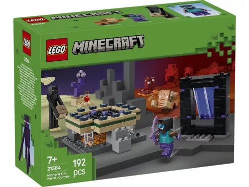 LEGO Minecraft 21584 Utazás az alvilág kapujához és a végportálhoz