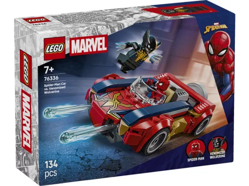 LEGO Super Heroes 76336 Pókember a venomizált Farkas ellen