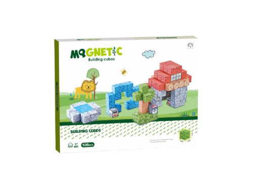 Mágneses építőkockák - szafari 108 db/cs