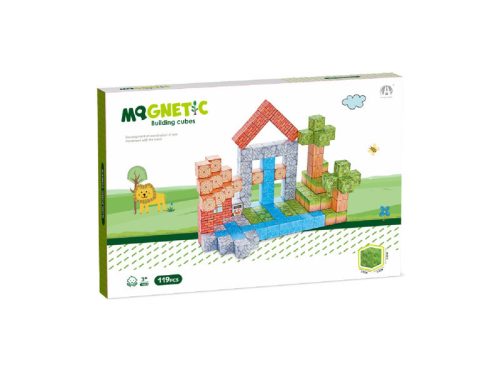 Mágneses építőkockák - szafari 119 db/cs