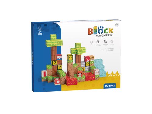 Mágneses építőkockák - erdő 102 db/cs