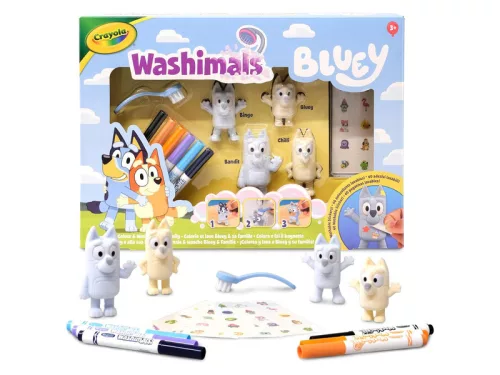 Crayola Washimals matrica kérszlet Bluey