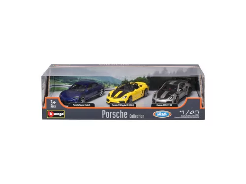 Bburago 1/43 Porsche kollekció 3 db/csomag