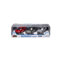 Bburago 1/43 családi autó kollekció 3 db/csomag
