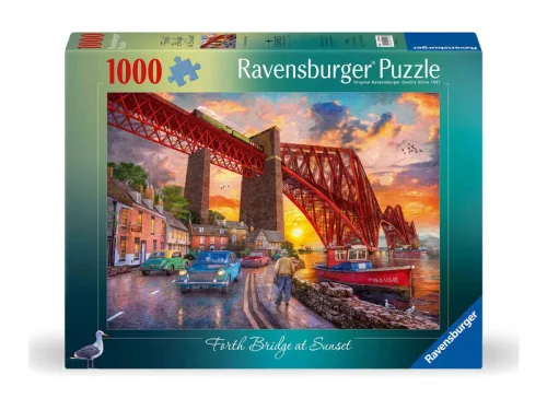 Puzzle 1000 db - Forth híd a naplementében