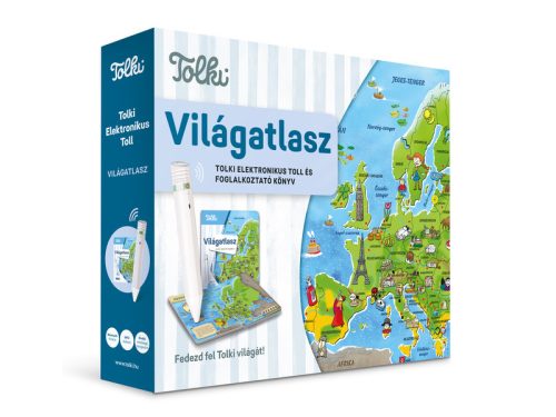 Tolki -Világatlasz ÚJ (könyv+toll)