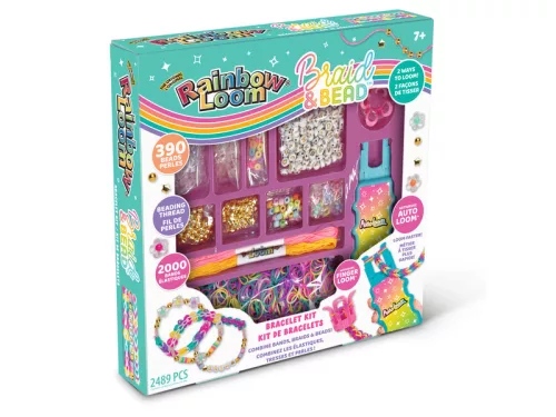 Rainbow Loom, gumikarkötőkészítő gyöngyökkel