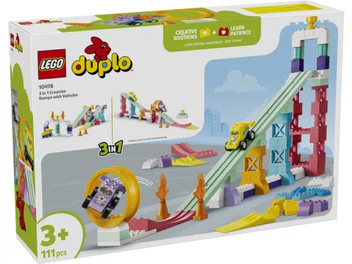 LEGO DUPLO Town 10478 3 az 1-ben kreatív ugratók és járművek