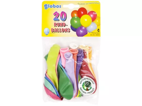Vegyes lufi 20 darabos készlet - 23 cm