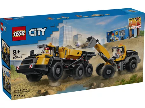 LEGO City big Vehicles 60494 Homlokrakodó és billenőplatós teherautó