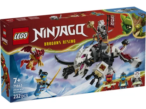 LEGO NINJAGO 71863 Zilvar és Grimtak, a sárkányszörny
