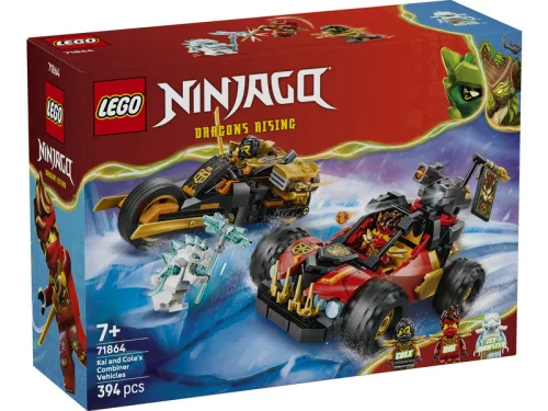 LEGO NINJAGO 71864 Kai és Cole kombinálható járművei
