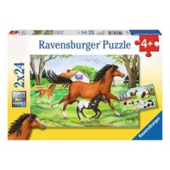 Ravensburger: Lovak 2 x 24 darabos puzzle