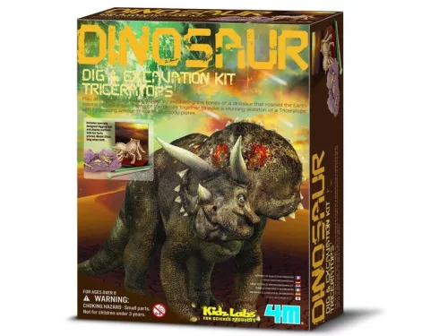 4M dinoszaurusz régész készlet-Triceratops
