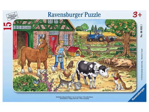 Ravensburger Tanyasi élet 15 darabos puzzle