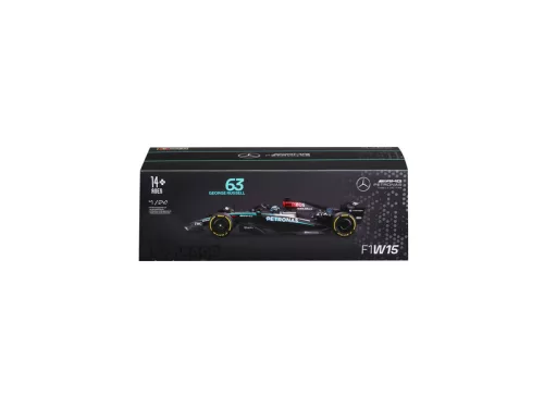 Bburago 1/24 F1 versenyautó - MB AMG W15 E Performance/Russel sisakkal