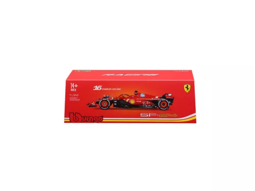 Bburago 1/24 F1 versenyautó - Ferraeri SF24/Leclerc sisakkal