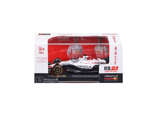 Bburago 1/43 F1 versenyautó - Red Bull RB21 Japan Livery/Verstappen