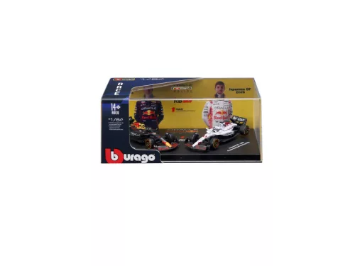 Bburago 1/64 F1 versenyautó - Oracle Red Bull Racing F1 2 db-os/Verstappen