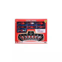   Bburago 1/43 F1 versenyautó  - Ferrari F1 - 7 db-os demo állvány