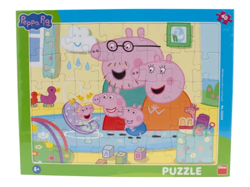 Dino Puzzle 40 db - Peppa malac