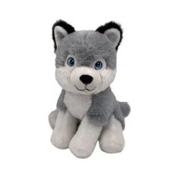 Plüss kutya, 20 cm - husky