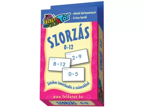 Szorzás oktatókártya