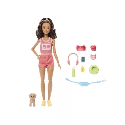 Barbie feltöltődés - futó Barbie baba kiegészítőkkel