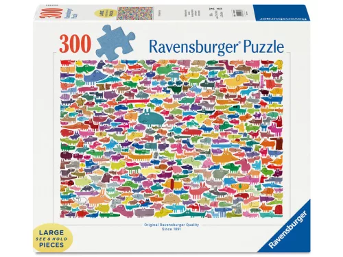 Puzzle 300 db - 387 kutyus és egy macska
