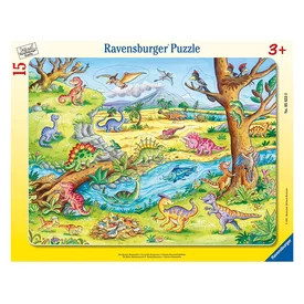 Puzzle 15 db - A kis dinoszaurusz