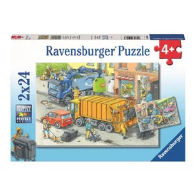 Puzzle 2x24 db - szemétgyűjtés