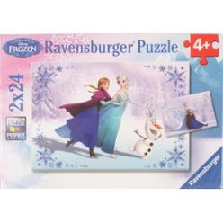   Ravensburger: Jégvarázs Testvérek örökre 2 x 24 darabos puzzle