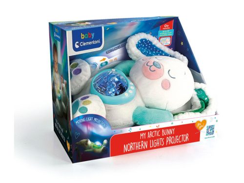 Baby Clementoni Északi fény projektor - plüss nyuszi