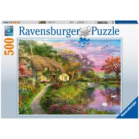 Ravensburger: Puzzle 500 db - Vidéki házikó