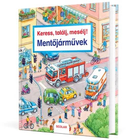 Keress, találj, mesélj mentőjárművek könyv