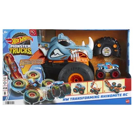 Hot wheels Monster trucks távirányítós átalakítható Rhinomite