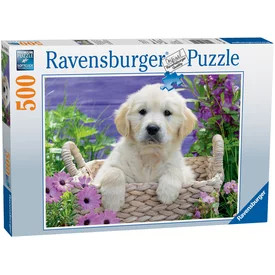 Ravensburger Puzzle 500 db Kedves golden retriver