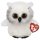 TY: Beanie Boos AUSTIN fehér bagoly 15cm