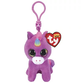 TY: Beanie Boos Clip ROSETTE lila unikornis 8,5 cm