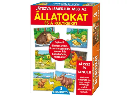 Játszva ismerjük meg oktató puzzle - többféle