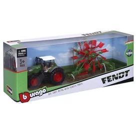 Bburago 10 cm traktor - Fendt 1050 Vario tárcsával