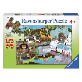 Ravensburger Puzzle 35 db Egy nap az állatkertben