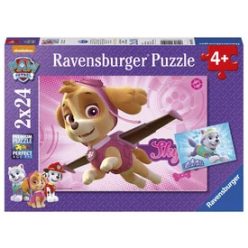   Ravensburger: Puzzle 2x24 db - Mancs Őrjárat, Skye és az Everest