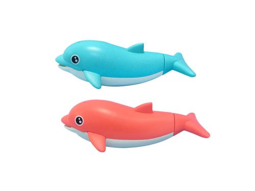 Fürdőjáték, vizet spriccelő delfin