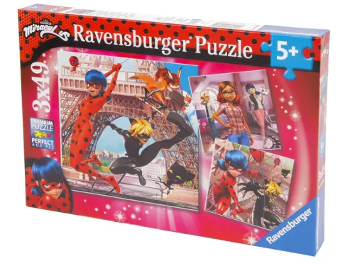 Ravensburger Puzzle 3x49 - Hős katicabogár